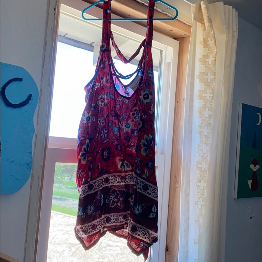 Cute floral tank top